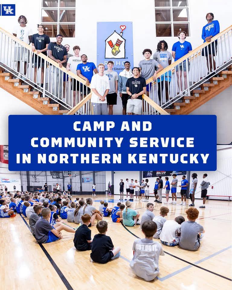 Wildcats Giving Back: Kentucky Basketball Team Hosts Weekend Camp Filled with Love, Learning, and Community Spirit — #BBN, thank you for always showing up, on and off the court. 💙