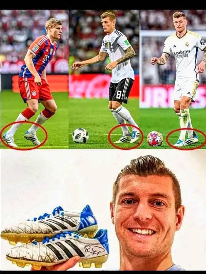 Toni Kroos’ boots have graced six Champions League triumphs and a World Cup victory — true symbols of footballing greatness.