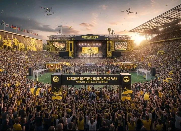 Überschrift:  Borussia Dortmund startet Global Fans Park – Ein neues Zuhause für Schwarzgelb-Fans weltweit