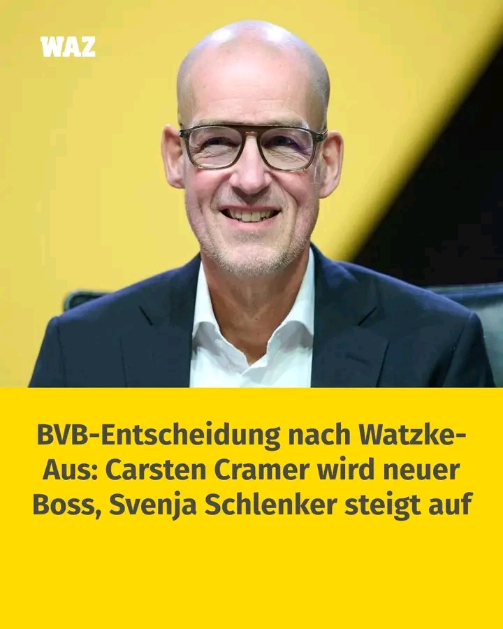 BVB zögert nicht lange – Drei Tage nach dem Abschied von Watzke: Carsten Cramer übernimmt die Spitze