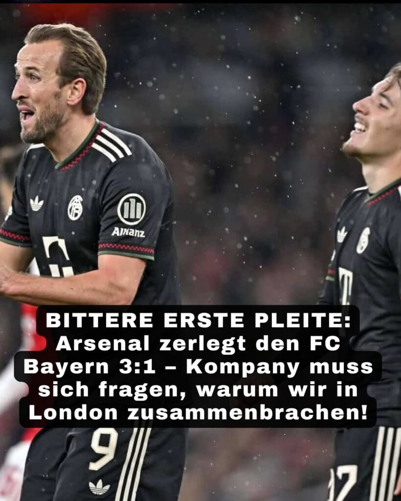 Als Bayern-Fan fühlt es sich wie ein Messerstich ins Herz an: die erste Niederlage der Saison – und natürlich ausgerechnet gegen Arsenal! Heute Morgen nach einer schlaflosen Nacht blicken wir auf das Ergebnis: 3:1 für die Gunners im Emirates Stadium. Jurrien Timber, Noni Madueke und Gabriel Martinelli zerlegten uns in der zweiten Halbzeit, während unser Lennart Karl mit seinem Traumtor den einzigen Lichtblick bot. Wir waren 18 Spiele ungeschlagen, der beste Bundesliga-Start aller Zeiten, 14 CL-Tore – und dann das? Eine intensive….