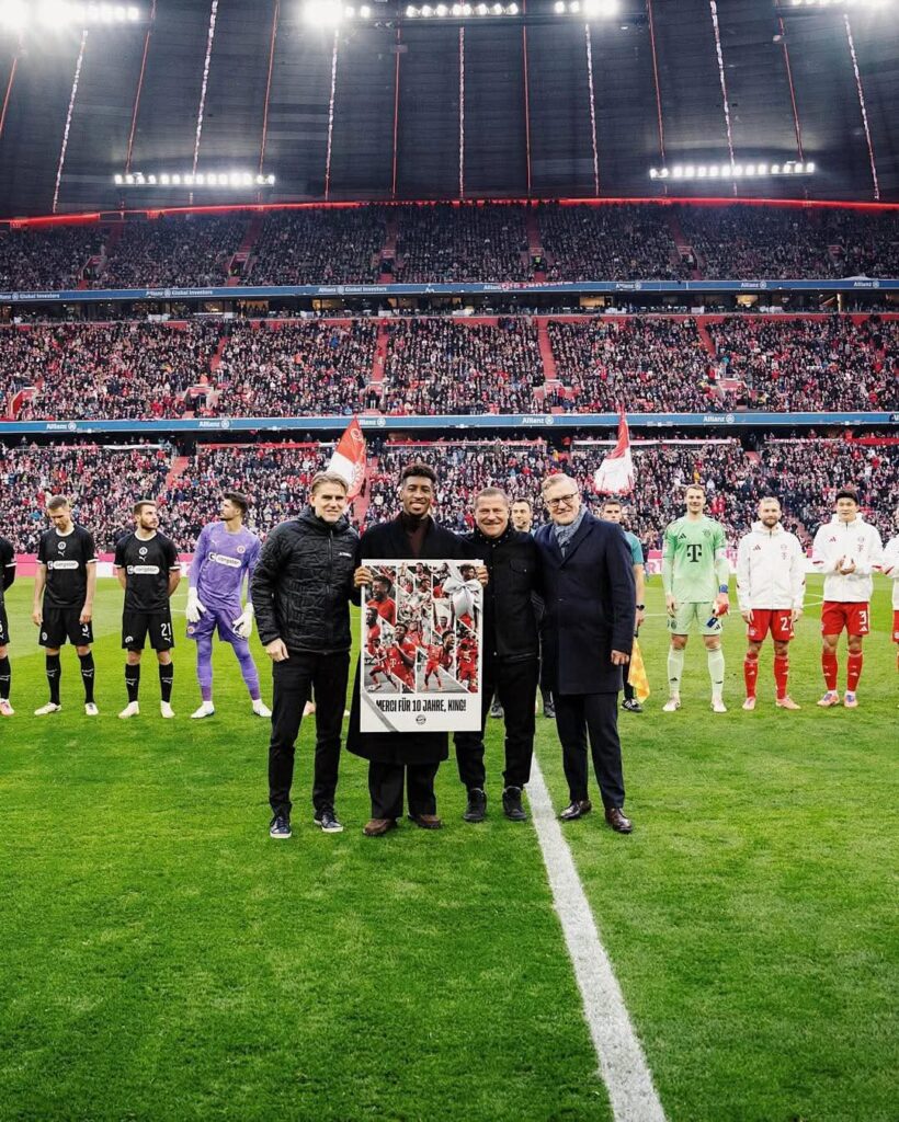 „Es war mir eine Ehre, all die Erinnerungen, Siege und schönen Momente mit euch zu teilen. Danke, dass ihr mich gestern wieder empfangen habt, FC Bayern – es war mir eine große Freude 🙏🏾❤️ #MiaSanMia“