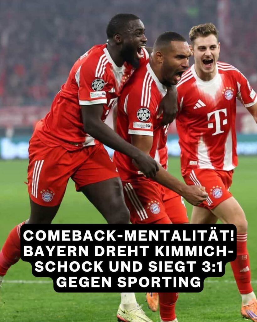 Ein Spiel, das alle Facetten des FC Bayern München zeigte. Dominanz ohne eine gute erste Halbzeit. Das unglückliche Eigentor von Joshua Kimmich bleibt zurück. Und dann antworten die Könige – drei Tore in 12 Minuten, Sporting Lissabon kein C….