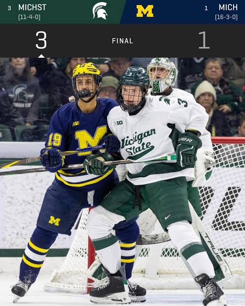 RIVALRY REDEMPTION: SPARTANS STUN MICHIGAN WITH A 3–1 VICTORY TO SPLIT THE SERIES IN A FIERY SHOWDOWN.