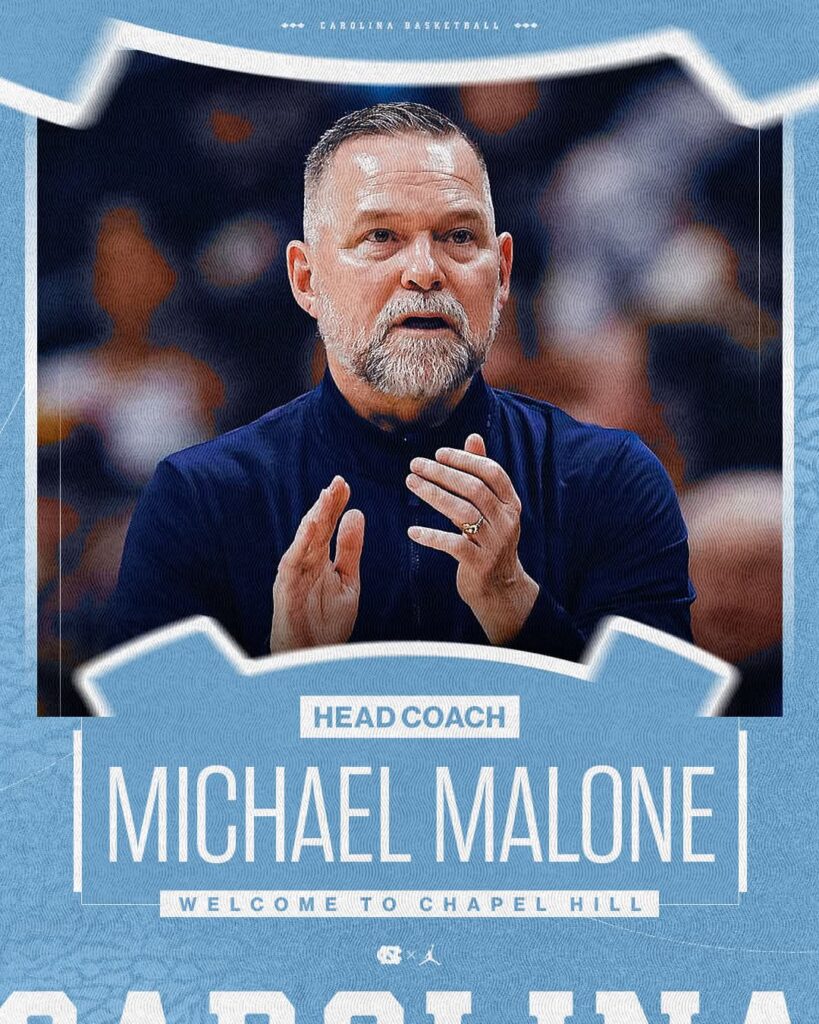 CONGRATULATIONS: Tar Heels Turn To NBA Experience As Michael Malone Takes Charge At North Carolina Tar Heels men’s basketball