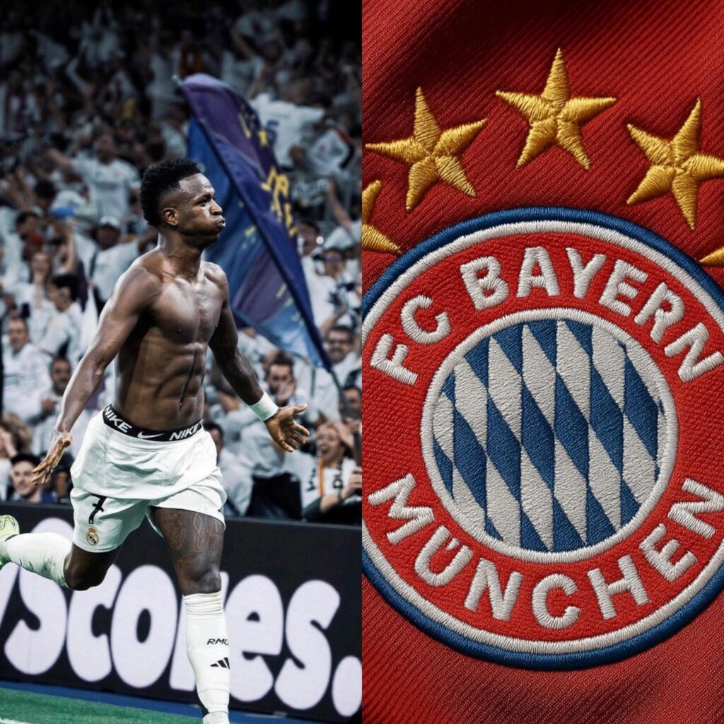 FANS BEI DER EINWEIHUNG NACH DIESER AUSSAGE: „Es gibt nichts Besonderes am FC Bayern München. 100 Tore zu erzielen ist nichts im Vergleich zu 15 Champions-League-Titeln. Ich sehe uns als Sieger im Santiago – kein Druck. Und ich sehe mich auch niemals für Bayern München spielen.“ Fans reagieren auf die Aussage von Vinícius Júnior über Bayern München vor dem Duell.