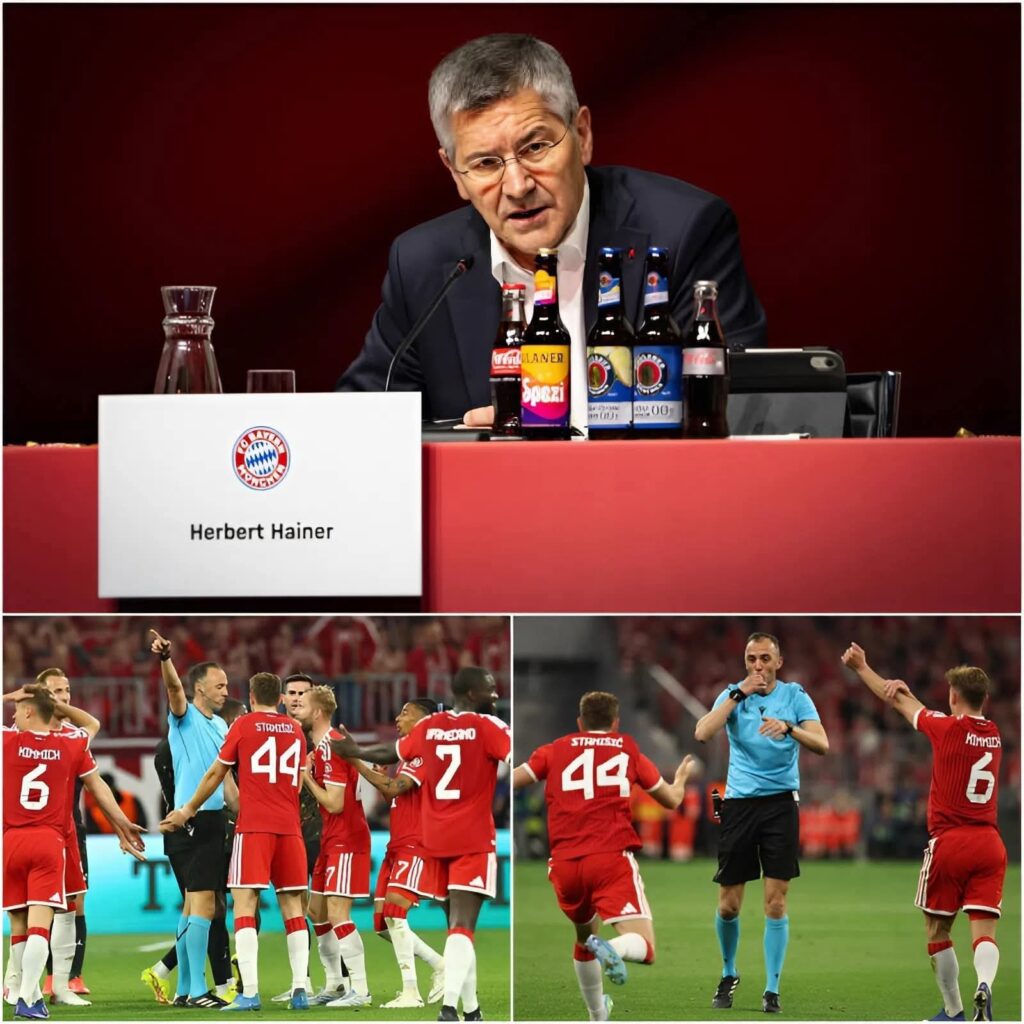 🚨🔥 „Wir haben nicht gegen PSG verloren – wir wurden von skandalösen Entscheidungen besiegt!“ Bayern-Präsident Herbert Hainer greift Schiedsrichter João Pinheiro brutal an 😳⚖️ Er spricht von unfairer Behandlung, fordert Aufklärung und droht sogar mit rechtlichen Schritten. Die Fußballwelt diskutiert jetzt über einen möglichen UEFA-Skandal!