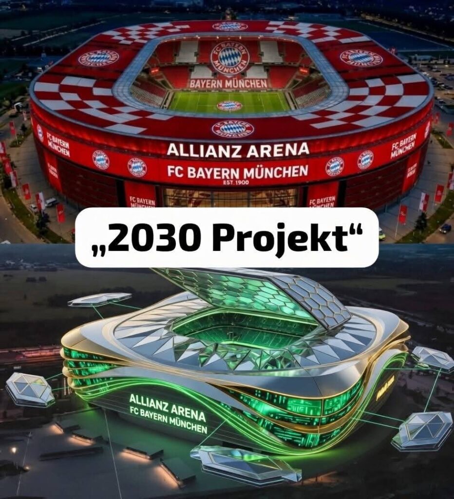 „FC Bayern Munich investiert nun endlich 680 Millionen US-Dollar in den Umbau der Allianz Arena…