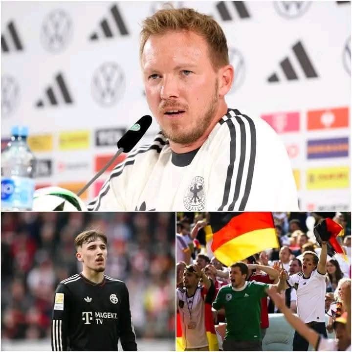 🚨💣 Vor 10 Minuten: „Ganz Bayern ist geschockt: Lennart Karl fehlt im WM-Kader!“ Als Julian Nagelsmann den Kader der deutschen Nationalmannschaft bekannt gab, brach unter den Bayern-Fans ein Sturm der Empörung los. Der am meisten erwartete Name – Lennart Karl – fehlte komplett! In einem anschließenden Interview soll Nagelsmann drei Punkte hinsichtlich Fähigkeiten und Mentalität genannt haben, die letztlich dazu führten, dass das junge Bayern-Talent nicht für die Weltmeisterschaft berücksichtigt wurde. Für die größte Diskussion unter den deutschen Fans sorgte jedoch seine Aussage, dass viele Spieler im aktuellen Kader „weniger verdient hätten als Lennart Karl“ … Seitdem explodieren die sozialen Medien vor Debatten, Kritik und enttäuschten Reaktionen der Fans.