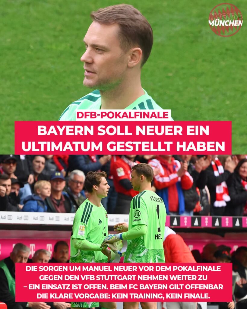 Große Neuer-Sorge! 🚨 Bayern in Alarmbereitschaft: Manuel Neuer im dramatischen Rennen gegen die Zeit für das Pokalfinale und den WM-Traum 🌍🧤 — Schafft es der Kapitän rechtzeitig zurück?