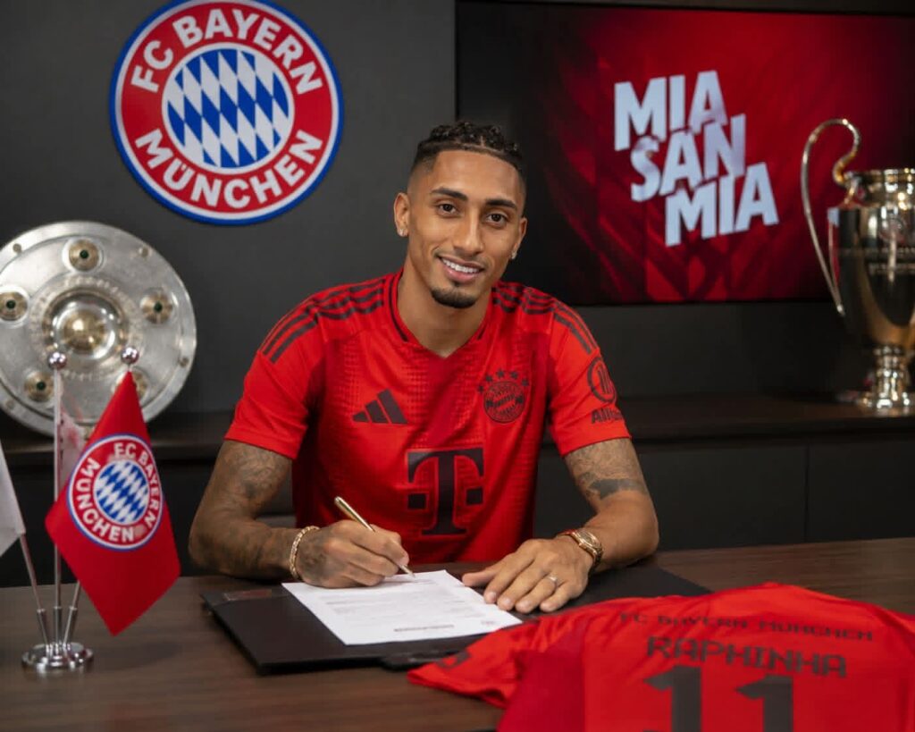 🚨🚨Raphinha unterschreibt bei Bayern München und erhält die Rückennummer 11..
