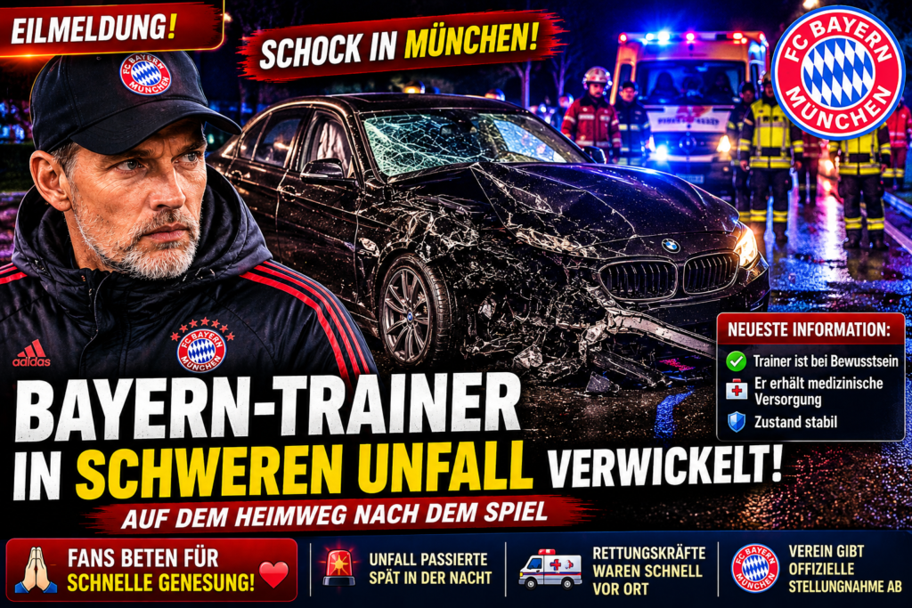 🚨💔 KATASTROPHE SCHLÄGT ZU: Bayern-München-Trainer Stunden nach dem Spiel in einen erschreckenden Verkehrsunfall verwickelt 💔🚨