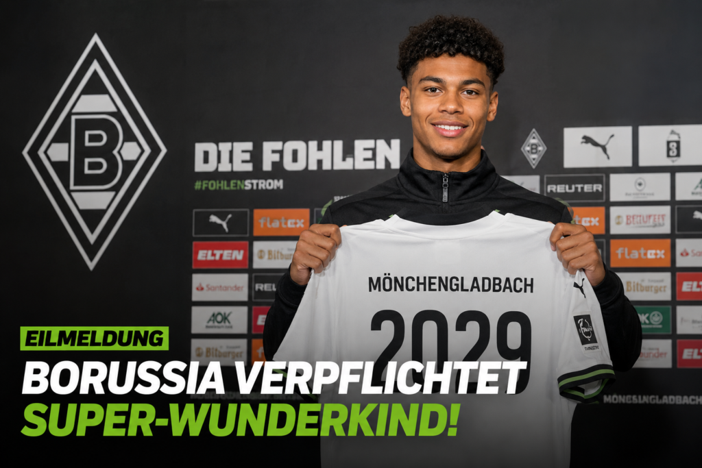 🚨 EILMELDUNG: Borussia Mönchengladbach verpflichtet Super-Wunderkind