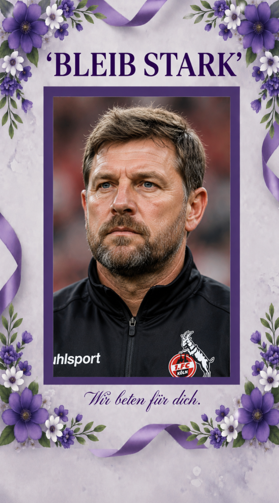 Eilmeldung: Der 1. FC Köln zeigt starke Unterstützung für den ehemaligen Cheftrainer Steffen Baumgart