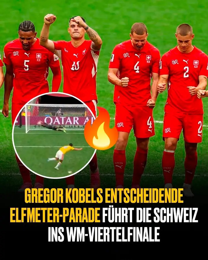 ELFMETER-HELD GREGOR KOBEL! 🇨🇭🧤 Der BVB-Keeper pariert im entscheidenden Moment gegen Kolumbien und schießt die Schweiz sensationell ins WM-Viertelfinale – jetzt wartet Argentinien! 🔥💪🏆