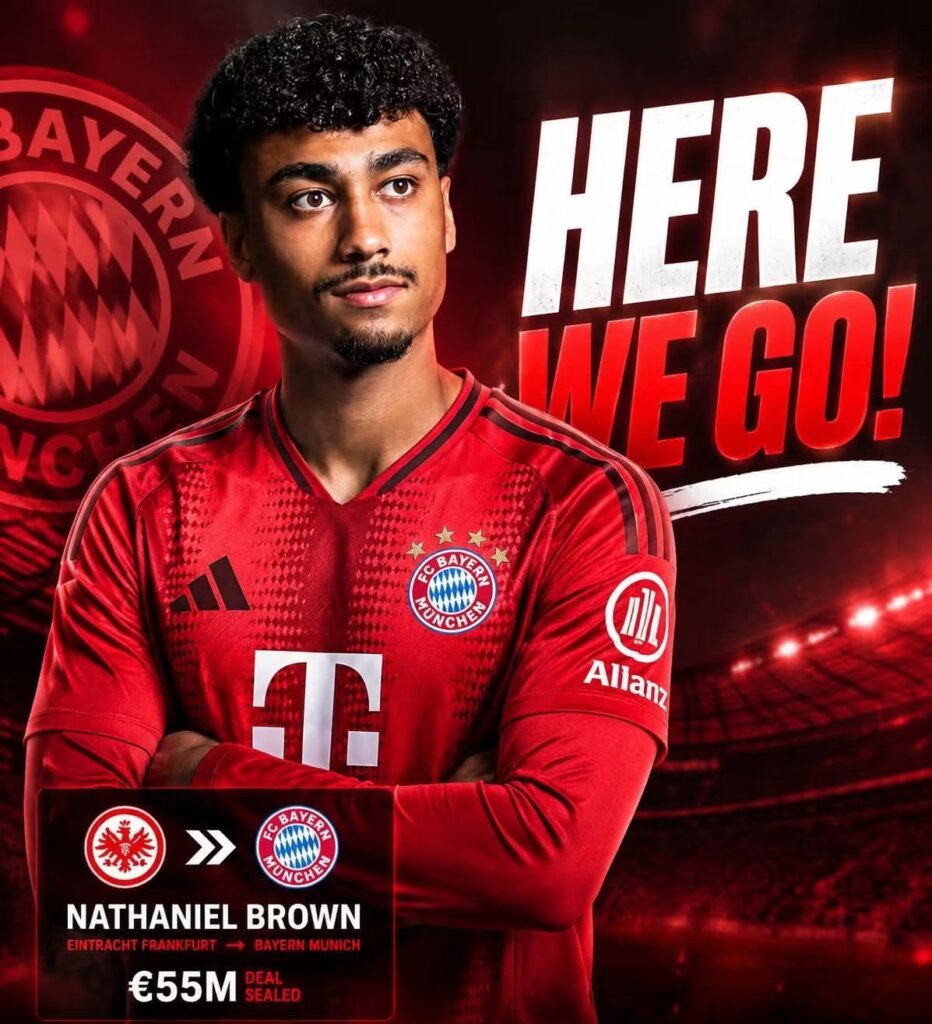 🔴🔥 BAYERN VOR NÄCHSTEM TRANSFER-COUP! NATHANIEL BROWN VOR WECHSEL NACH MÜNCHEN?
