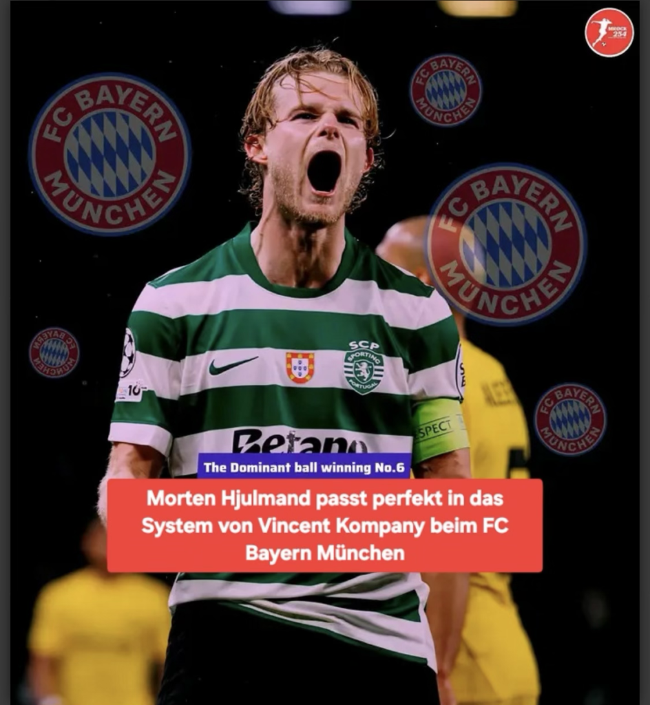 Morten Hjulmand passt perfekt in das System von Vincent Kompany beim FC Bayern München