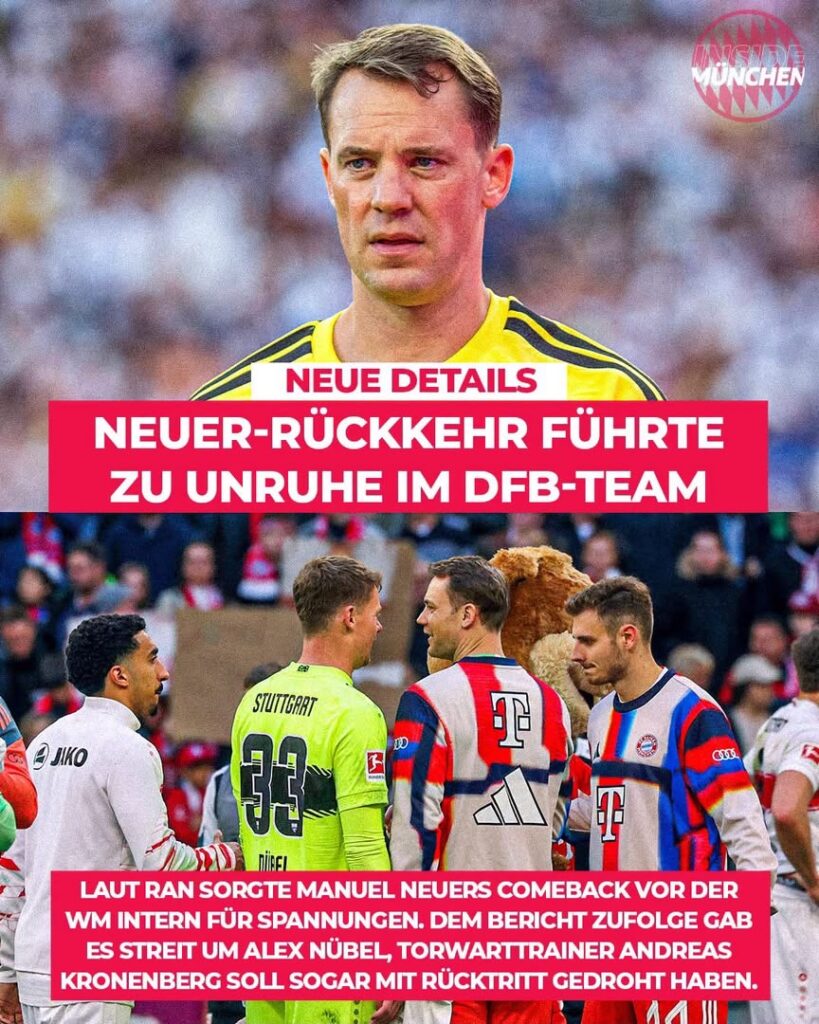🔥 Deutschlands WM-Desaster? Neuer Bericht bringt Manuel Neuers Rückkehr mit internen DFB-Konflikten in Verbindung! 😱😱 Alle Details unten 👇👇